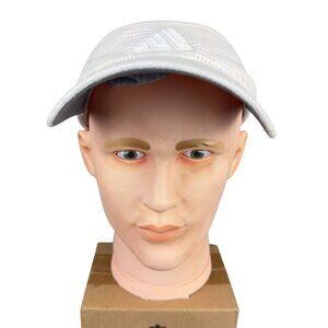 Adidas Visor Unisex White Waffle X-Static Technology  Breathable  Adjustable